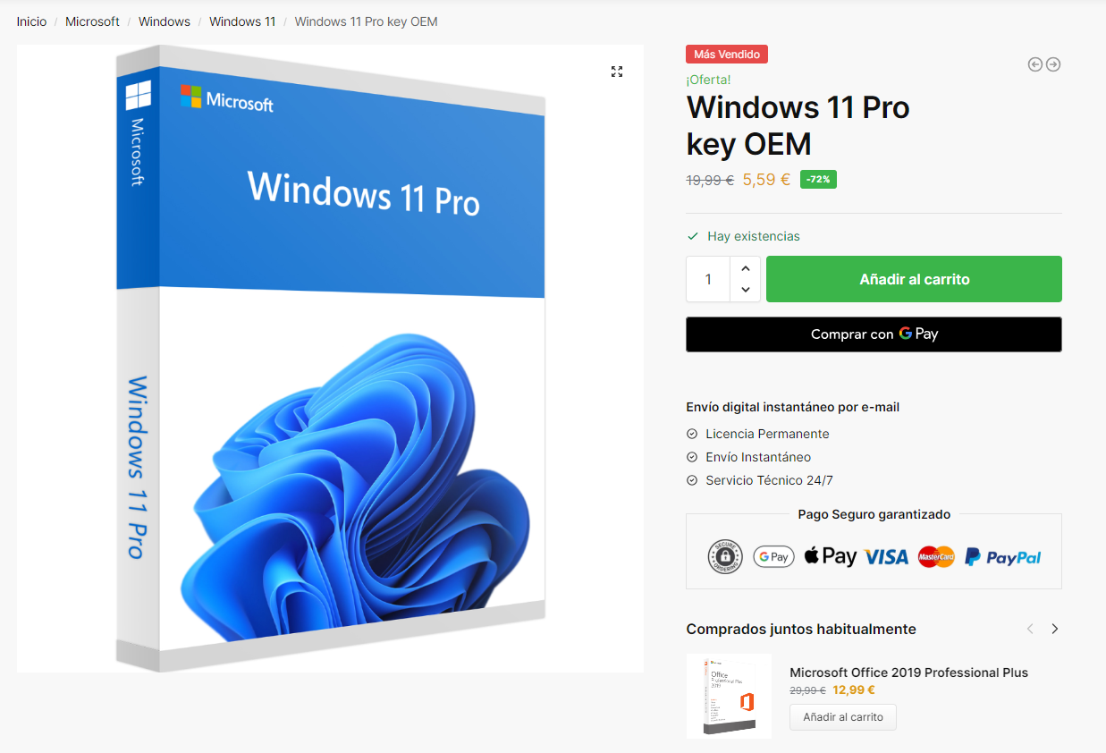 comprar windows 11 pro